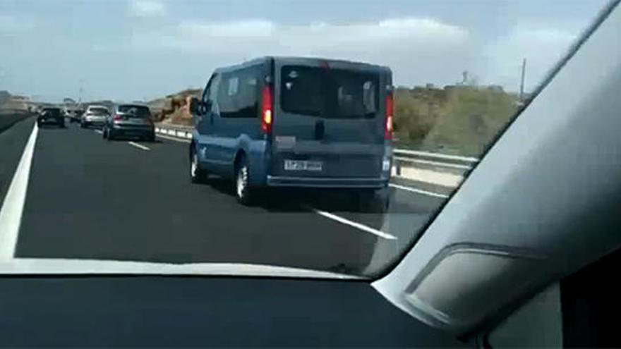 La comitiva de Angela Merkel en Tenerife.