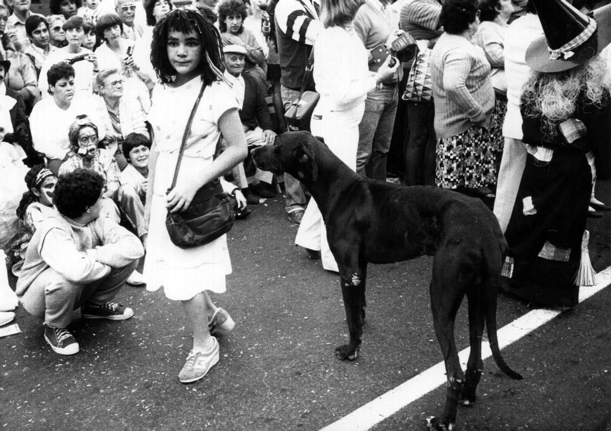 Disfraces infantiles en el Carnaval de Las Palmas de Gran Canaria en 1985