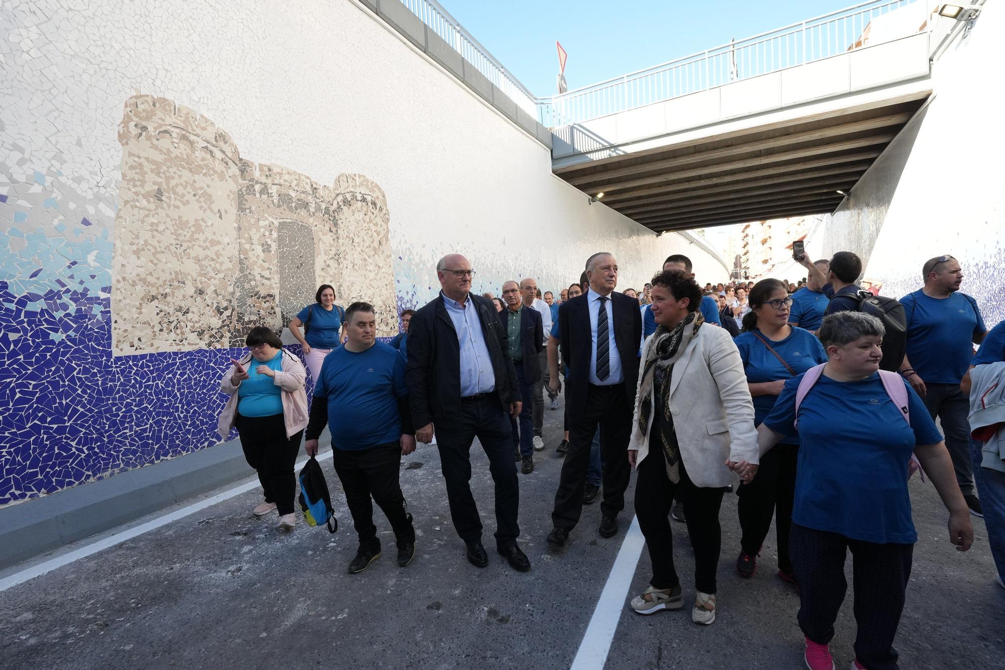 Onda reabre el túnel de entrada al municipio con el gran mural cerámico