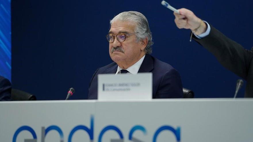 El consejero delegado de Endesa, José Bogas, en la presentación de los resultados del 2019.