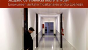 Imagen de archivo de las dependencias del Palacio de Justicia en Pamplona donde se ubican Juzgados de Violencia sobre la Mujer.
