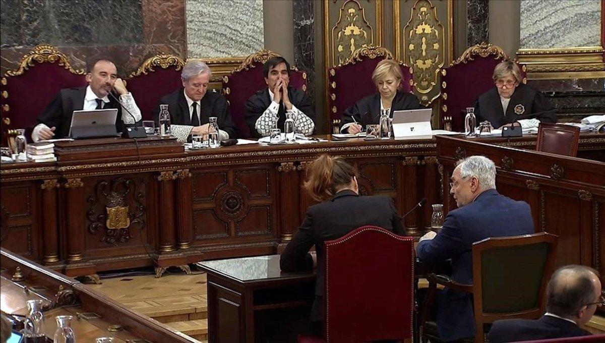 El juicio del ’procés’, en la sesión del 29 de abril.