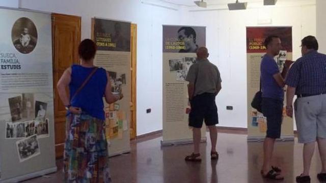 Inauguración de la exposición en Estivella.