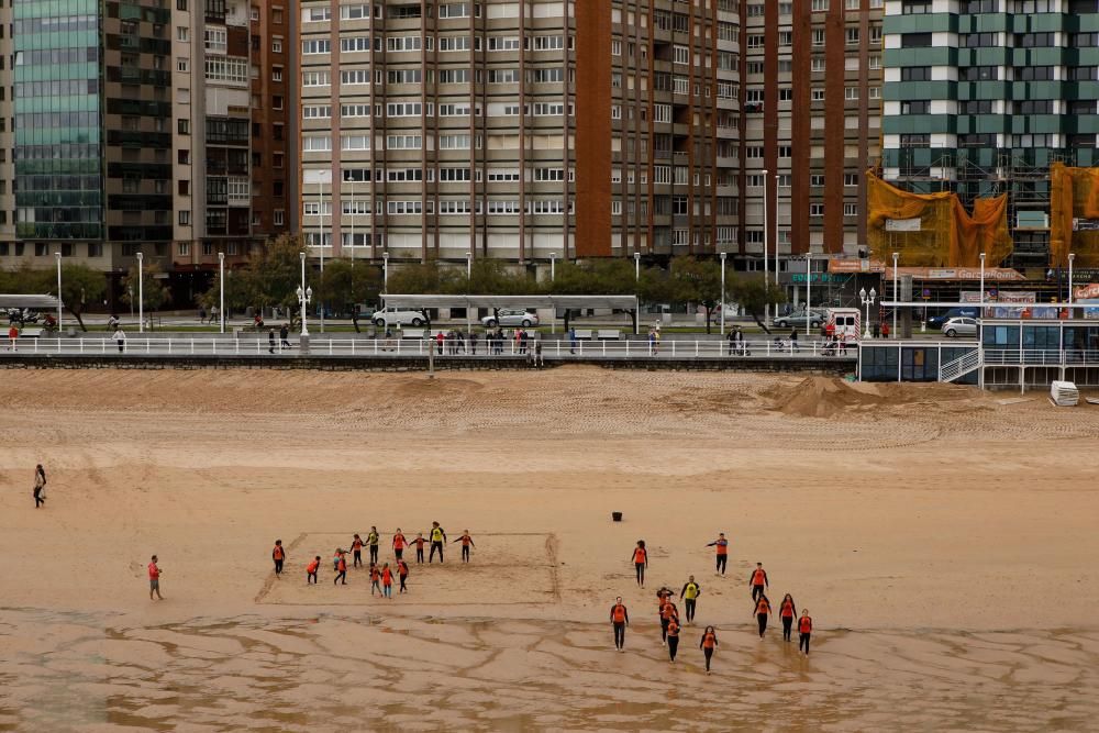 Gijón desde un dirigible