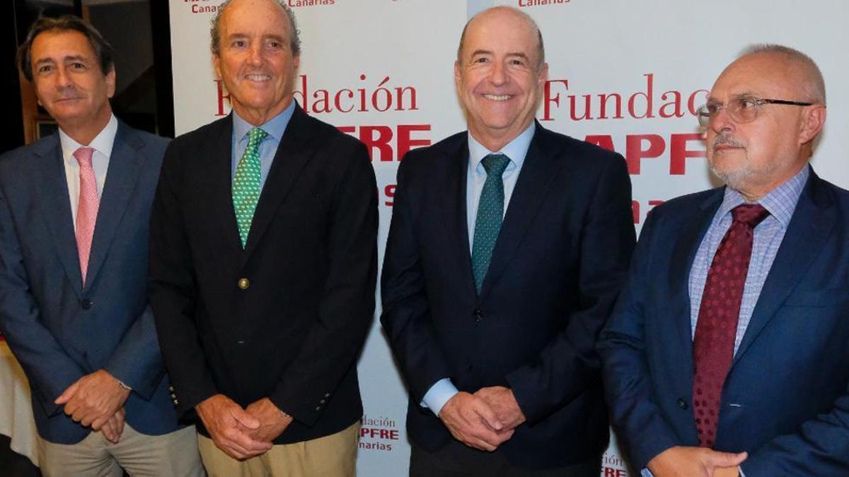 De izquierda a derecha, Luis Padrón, Alfredo Montes, Pedro Ortega y José Cristóbal García.