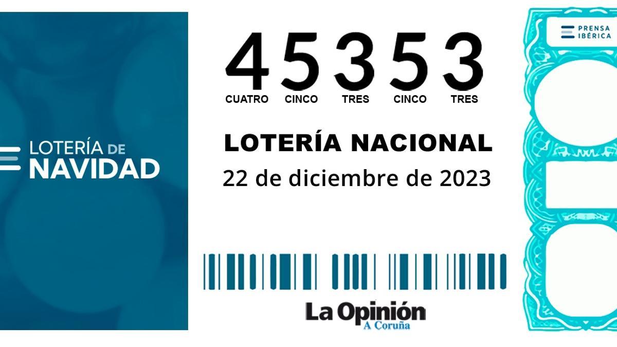 El 45353, un quinto premio, ya salpica a Galicia