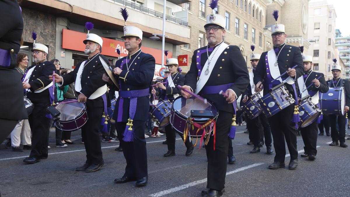 En imágenes | Procesiones del Jueves Santo en Zaragoza