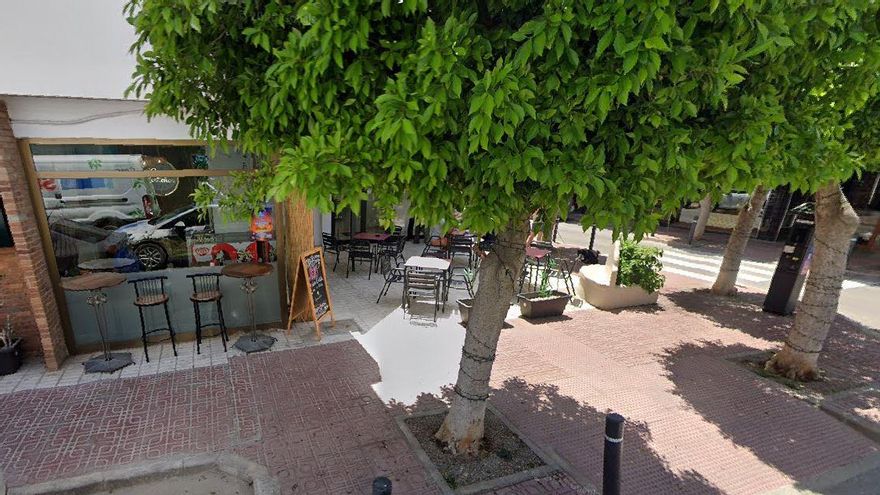 La terraza donde ocurrió el altercado, en Sant Antoni