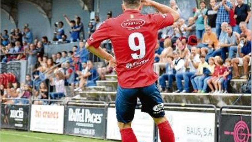 Marc Mas és un dels noms propis de l&#039;Olot. Ja suma sis gols en les cinc primeres jornades de lliga.