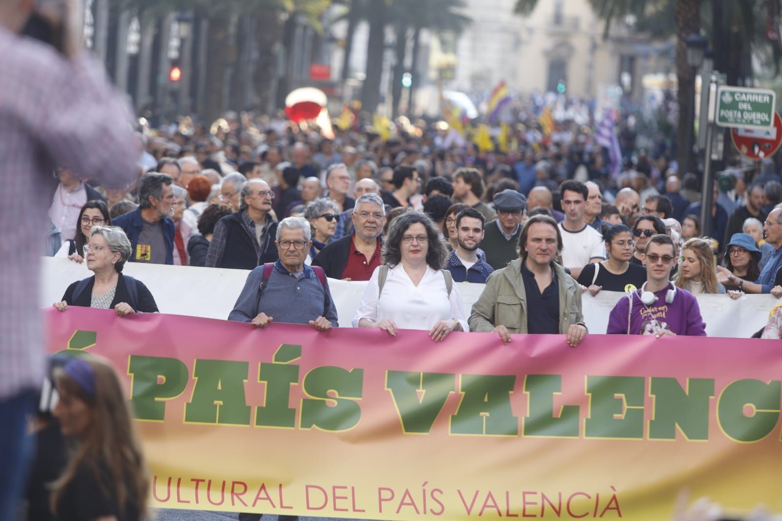 Manifestación en València para conmemorar la diada del 25 de abril