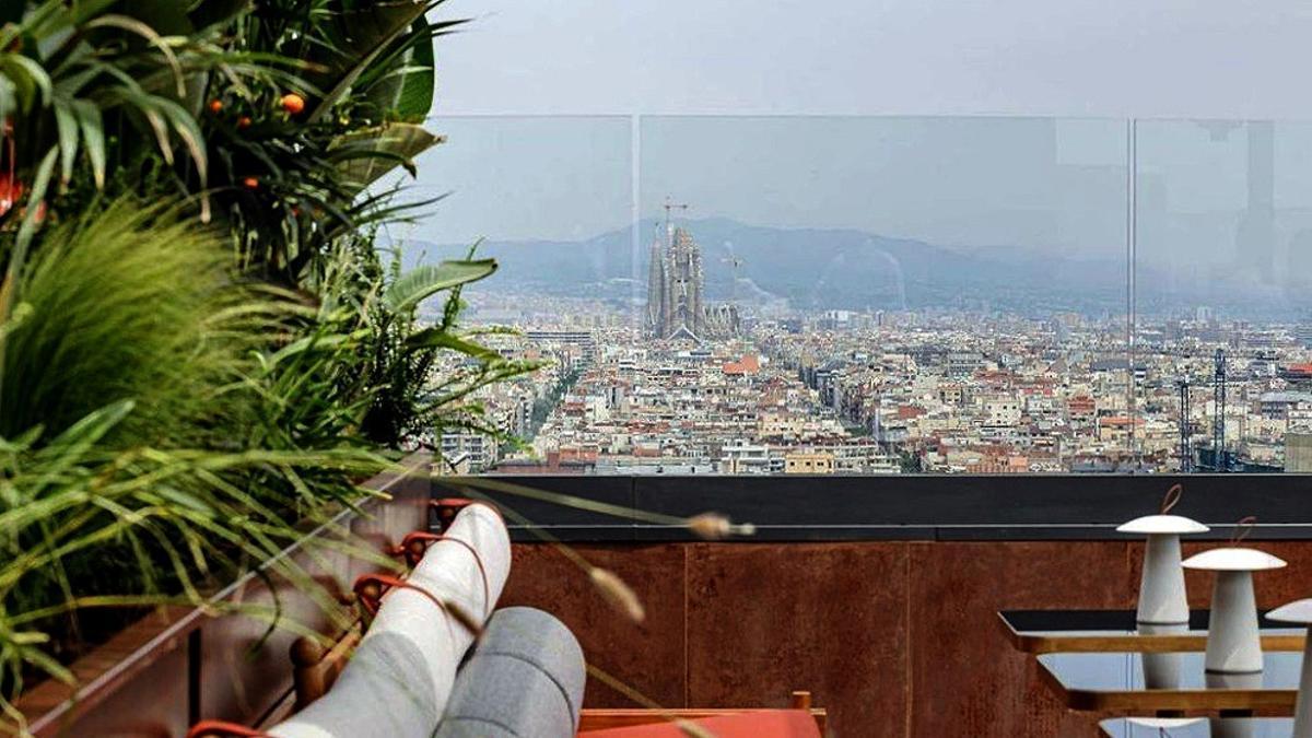 Terrassa del 'rooftop' de Nobu a Barcelona