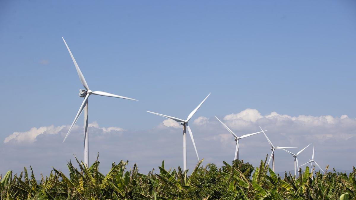 Turbinas de energía eólica en Los Cocos (República Dominicana).