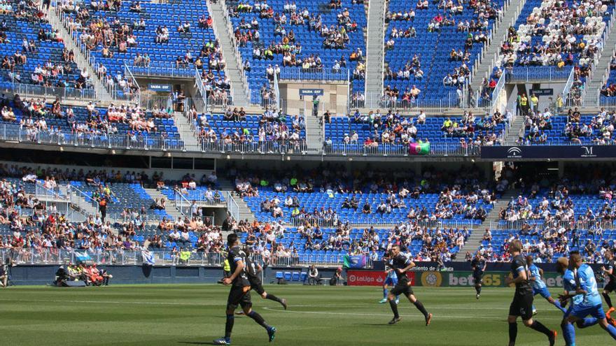 La Rosaleda tuvo la peor entrada de la temporada este pasado domingo, en el choque contra el Deportivo Alavés.