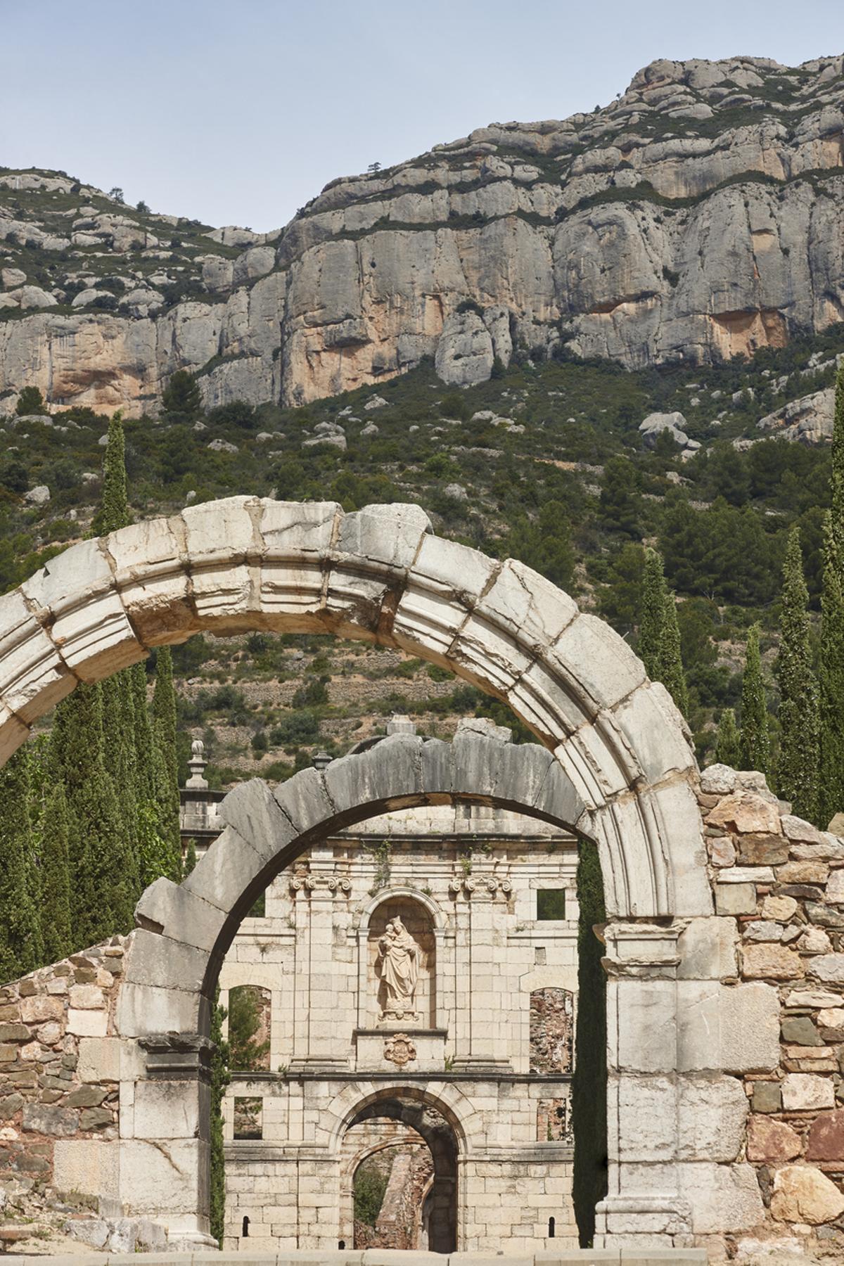 Cartuja de Escaladei en el Priorat, Tarragona provincia, Cataluña