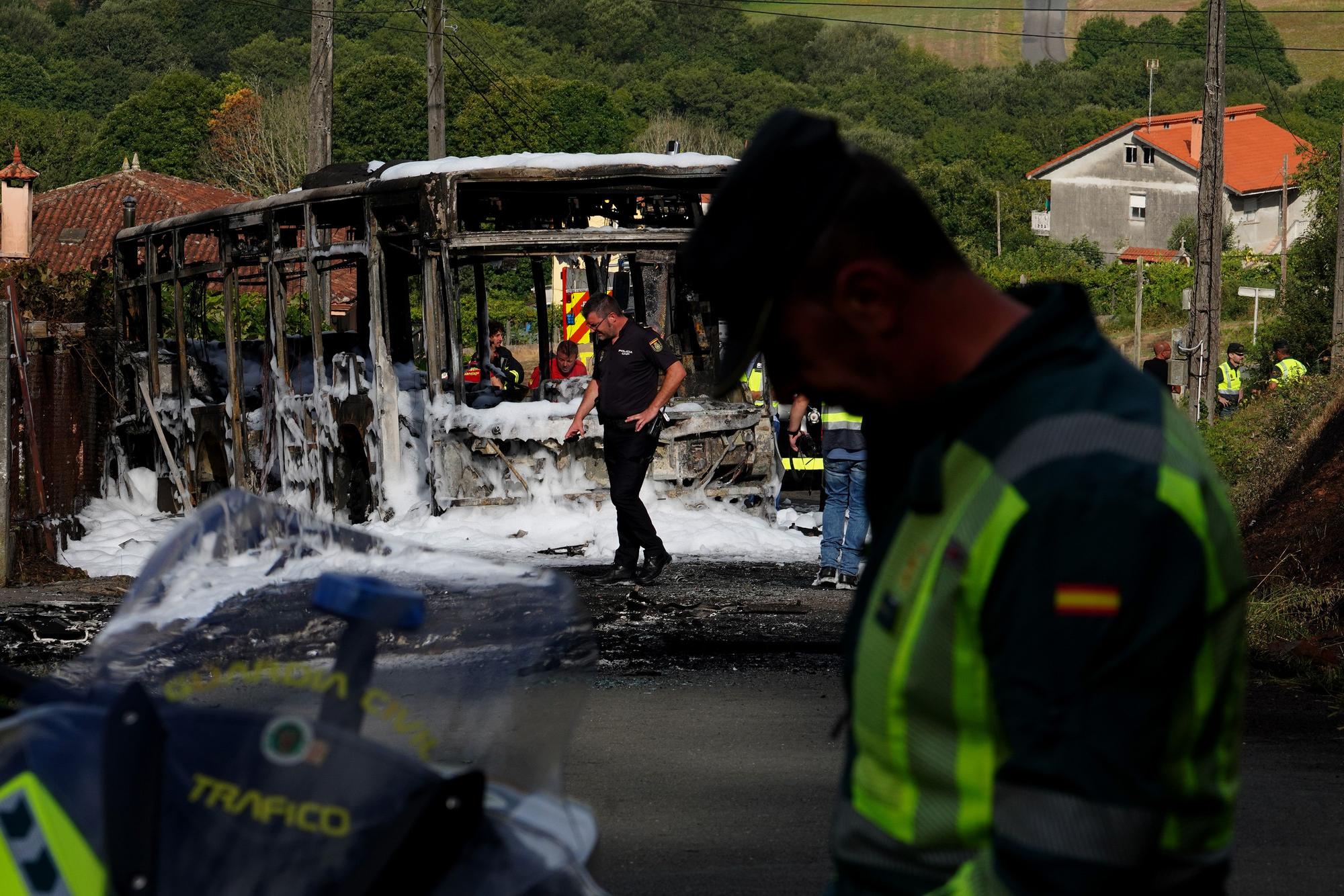 Un bombero en prácticas muere en Santiago durante un operativo