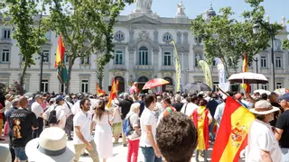 Jueces y fiscales se manifiestan contra las reformas judiciales del Gobierno a las puertas del Supremo