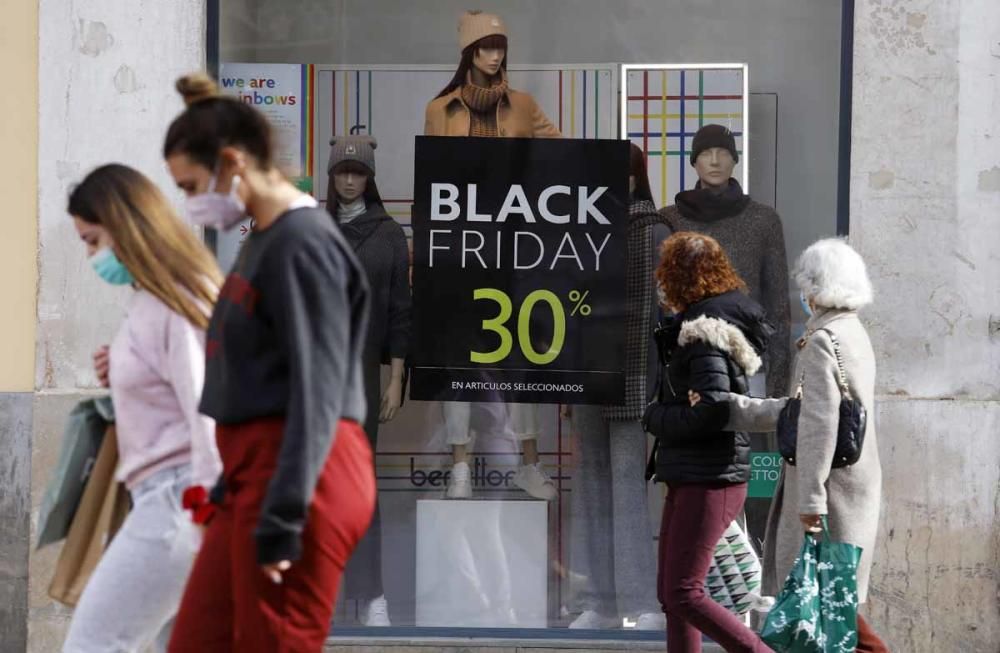 Compras por el Black Friday en Málaga