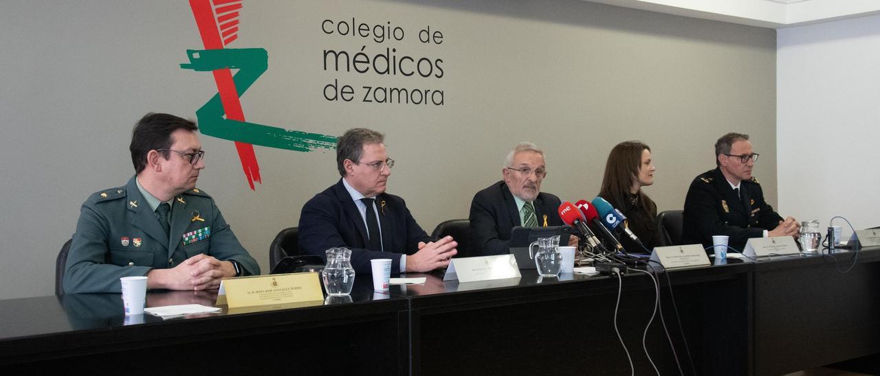 Rueda de prensa sobre las agresiones sanitarias del Colegio de Médicos de Zamora.