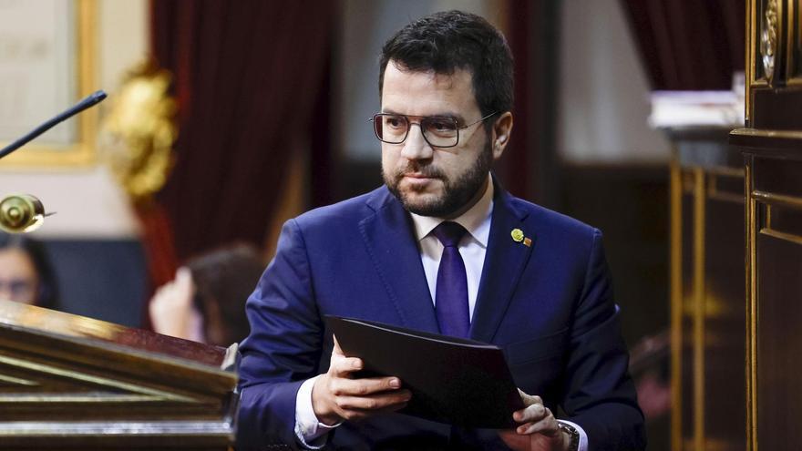 El 'president' Pere Aragonès defendió el referéndum el jueves en el Senado.