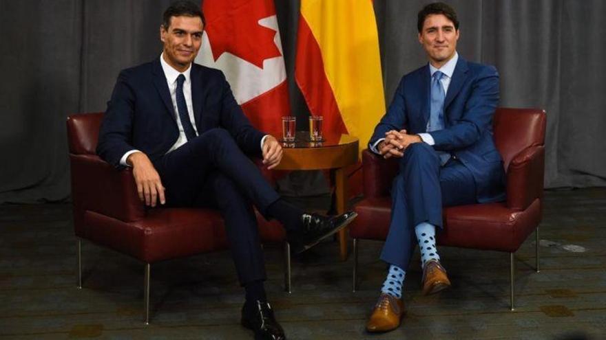 Los calcetines de Trudeau eclipsan su encuentro con Sánchez