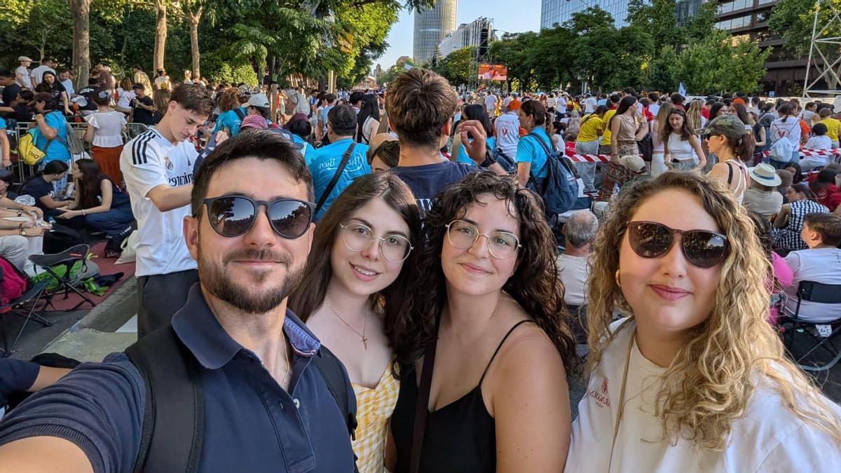 Diego Knetter (27 años), de Zaragoza a Madrid para ver al Papa: "Lo que me ha movido es la fe"