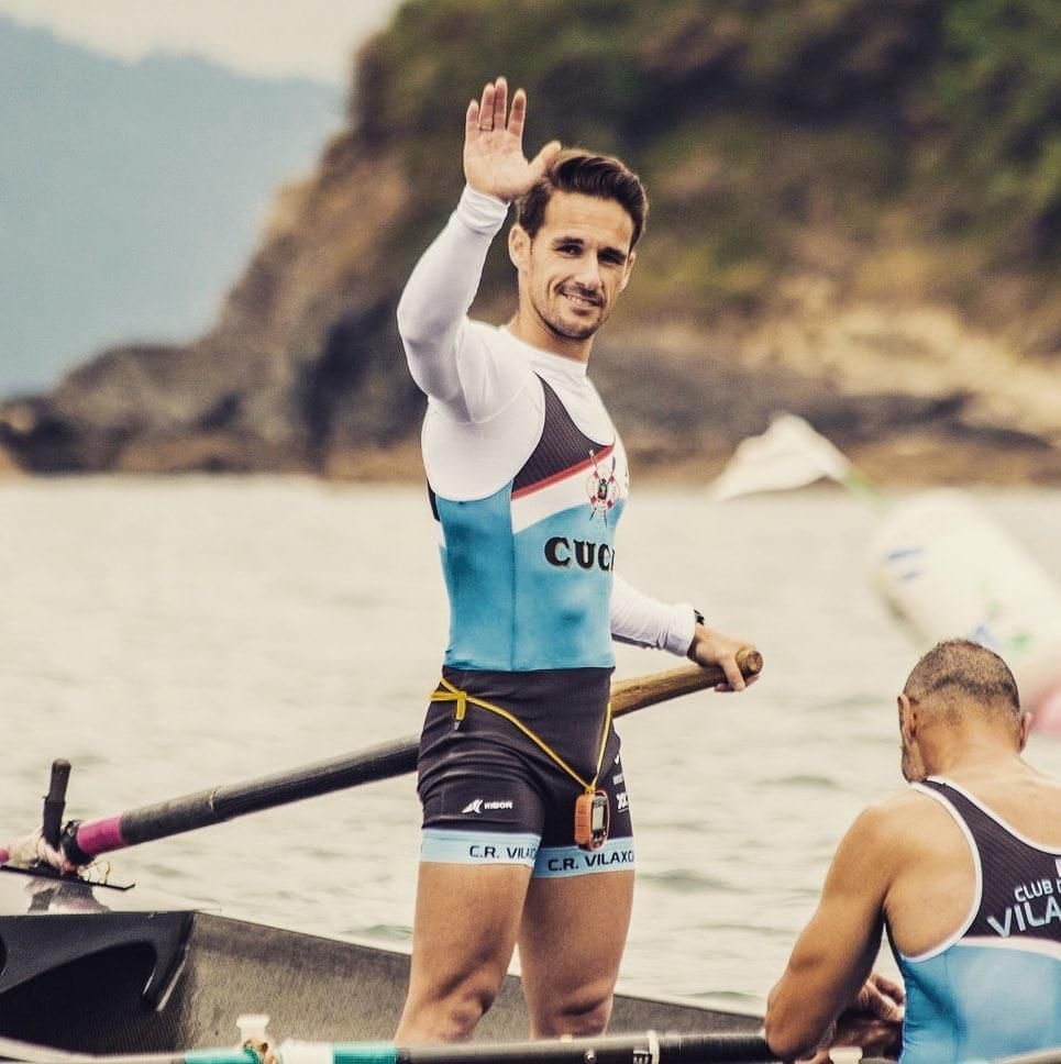 Agustín Fernández durante su etapa en Vilaxoán.