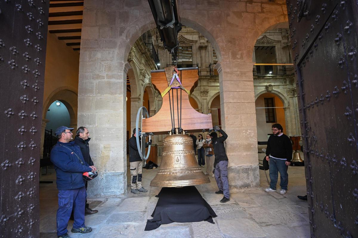 Así han quedado las campanas de la Catedral de Orihuela tras su restauración