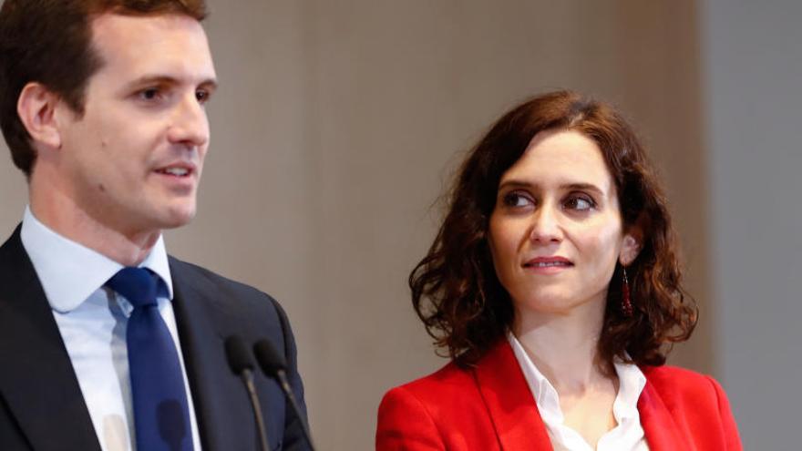 Pablo Casado junto a Isabel Díaz-Ayuso.