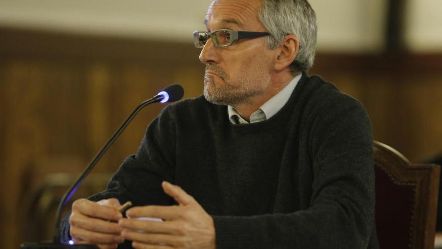 Xavier Llopis, durante su declaración en el juicio del caso Cooperación.