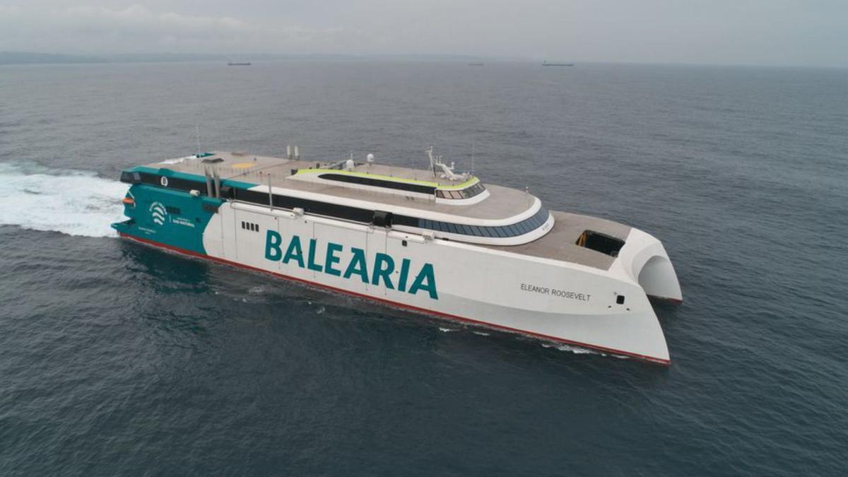 El &#039;fast ferry&#039; ‘Eleanor Roosevelt’ de Baleària. | BALEÀRIA