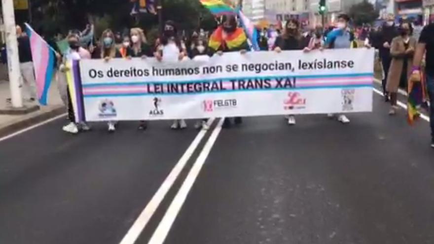 Marcha del Orgullo LGTBI 2021 en A Coruña