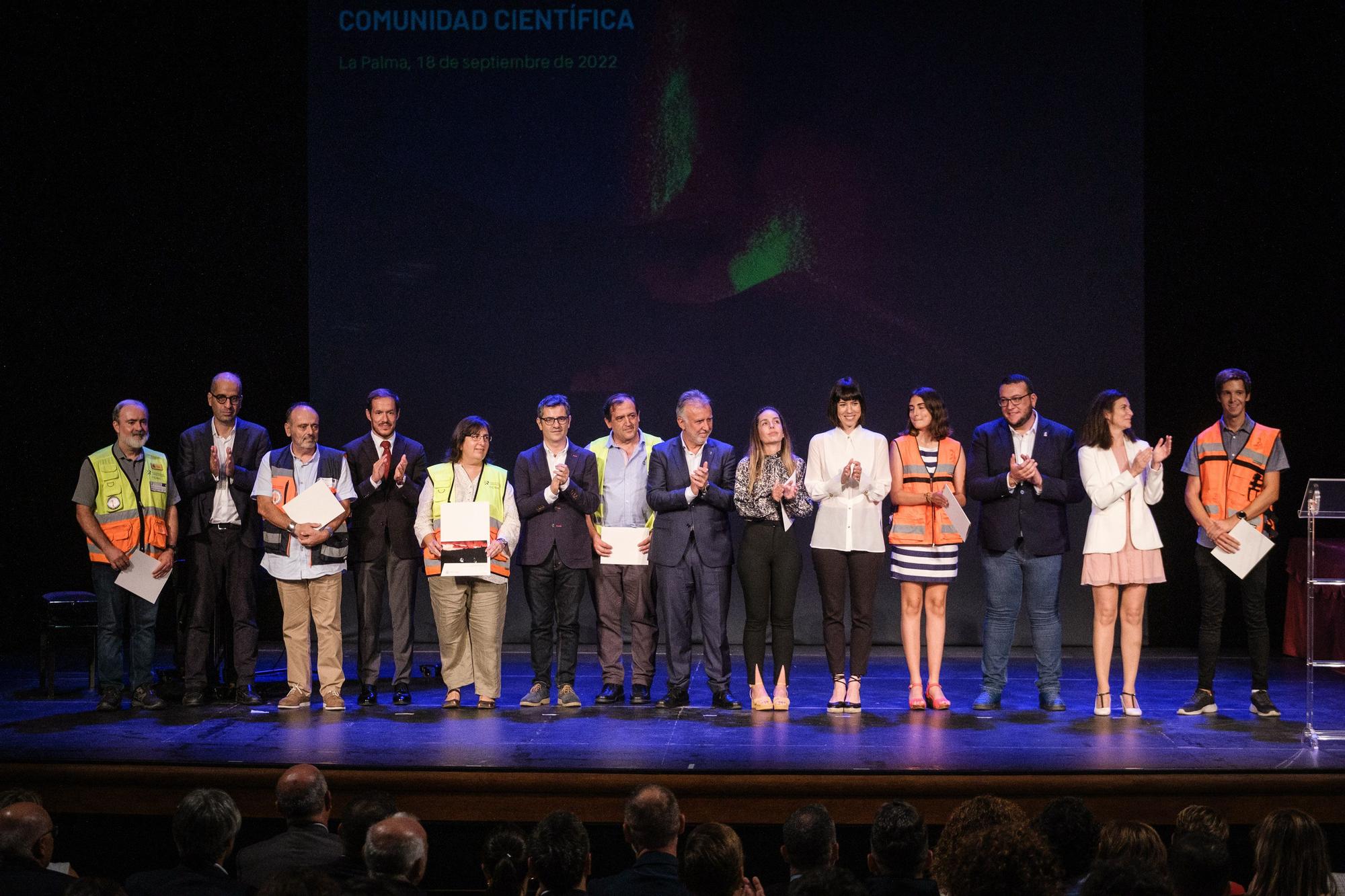 Acto institucional por el aniversario de la erupción de La Palma