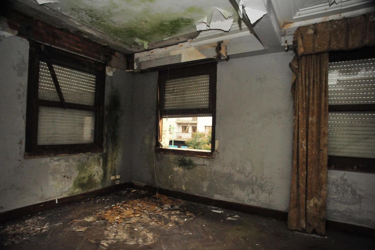 Vista del interior cuando Vilagarcía la compró, en 2019.