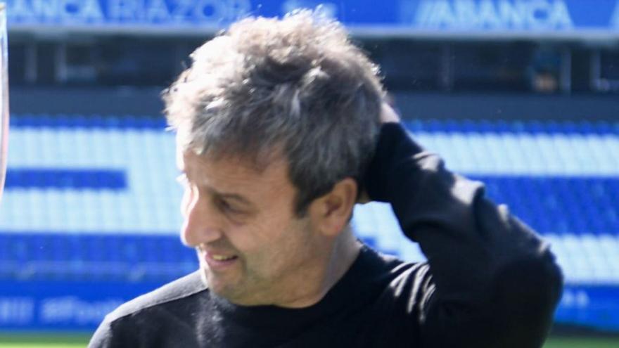 Fran González Pérez, en el estadio de Riazor. |  // CARLOS PARDELLAS