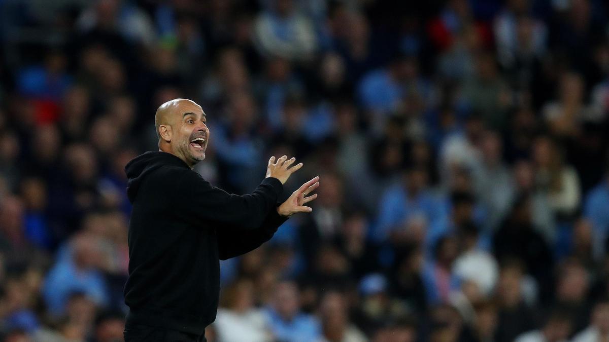 El entrenador del Manchester City, Pep Guardiola.