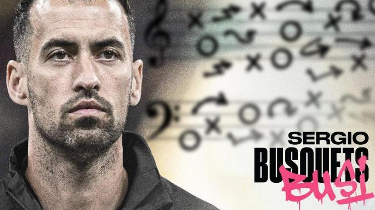 Imagen con la que el Inter Miami comunicó el fichaje de Busquets