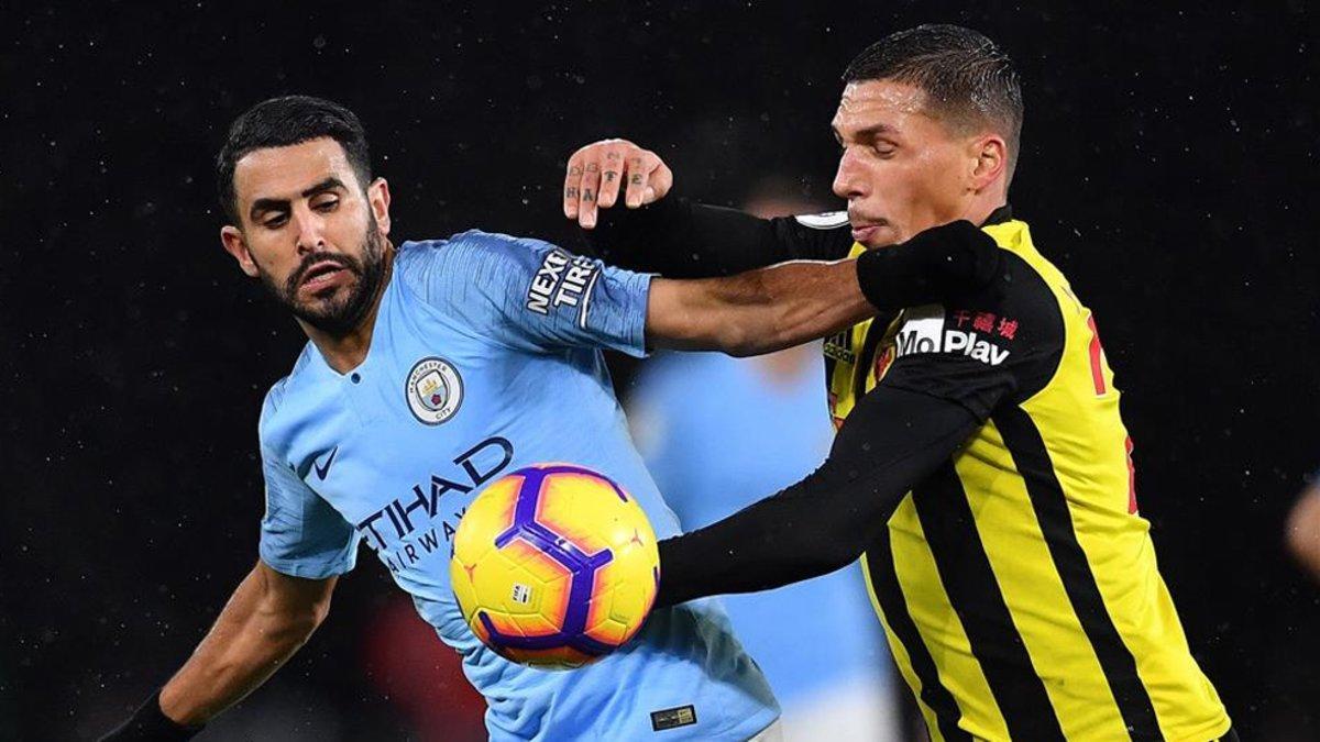 Mahrez hizo un partidazo ante el Watford