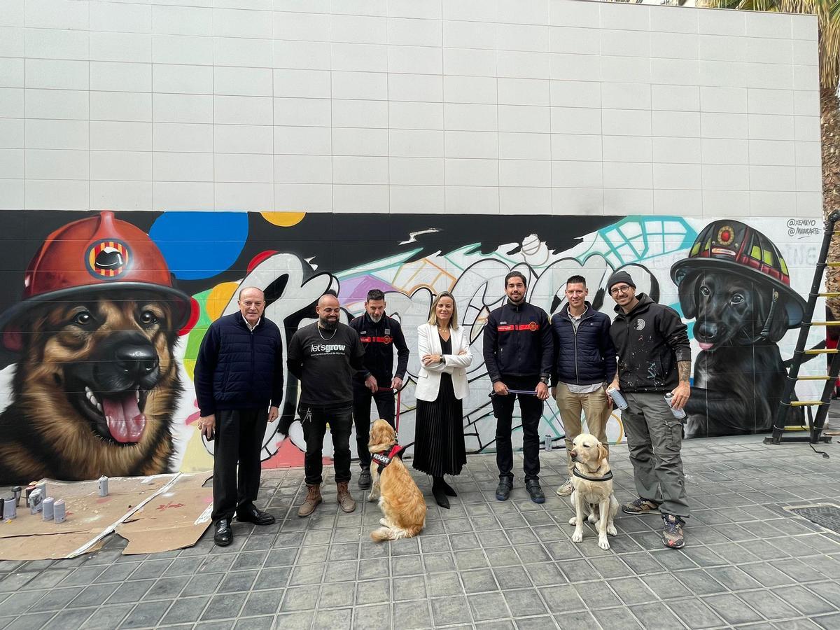 Los artistas urbanos Mawe y Xemayo son los autores de la obra