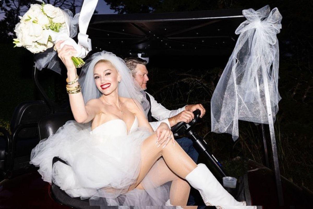 Imagen de la boda de Gwen Stefani y Blake Shelton en su rancho de Oklahoma