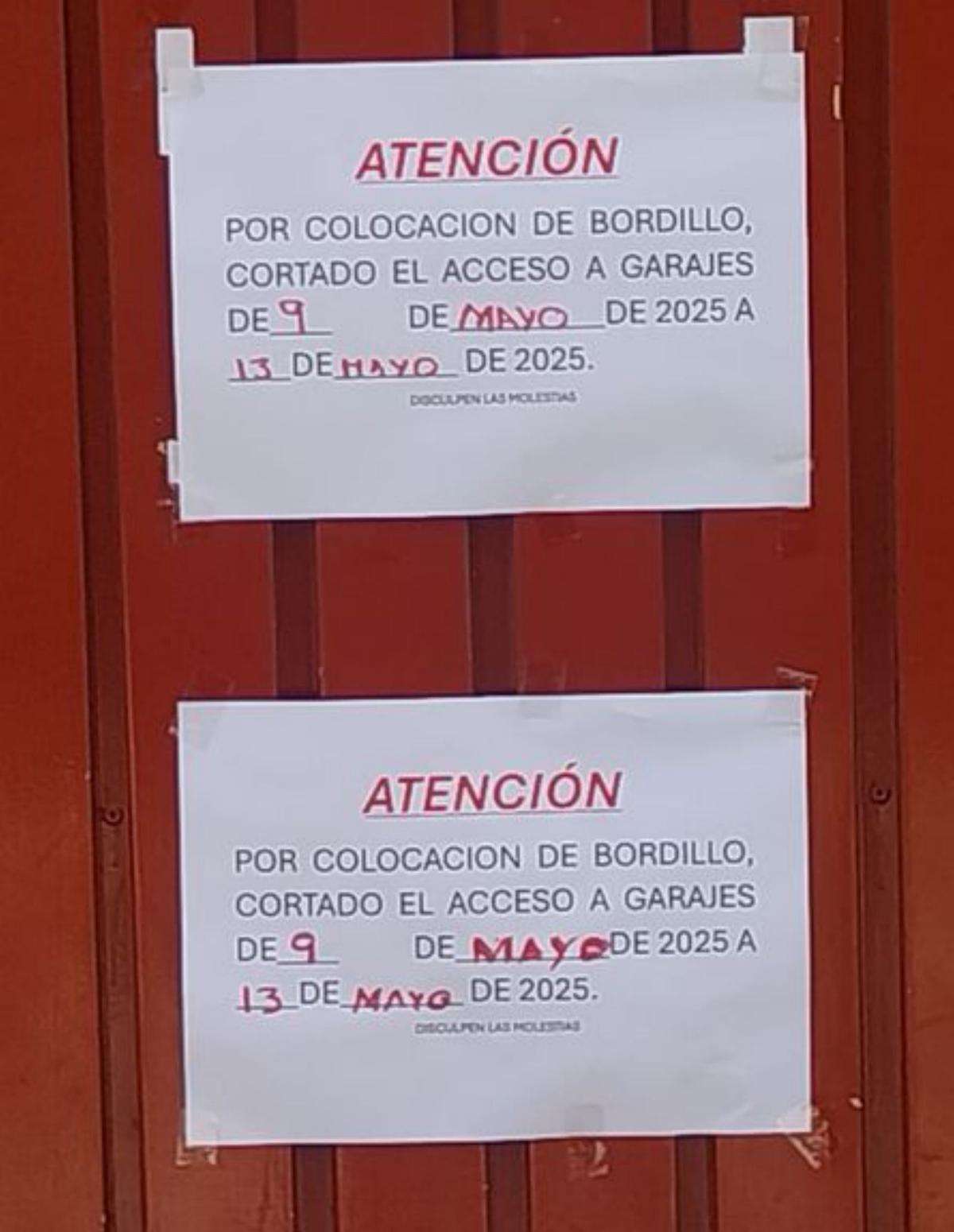 Malestar vecinal en Mieres tras quedar sin paso a cocheras el fin de semana | D. M.