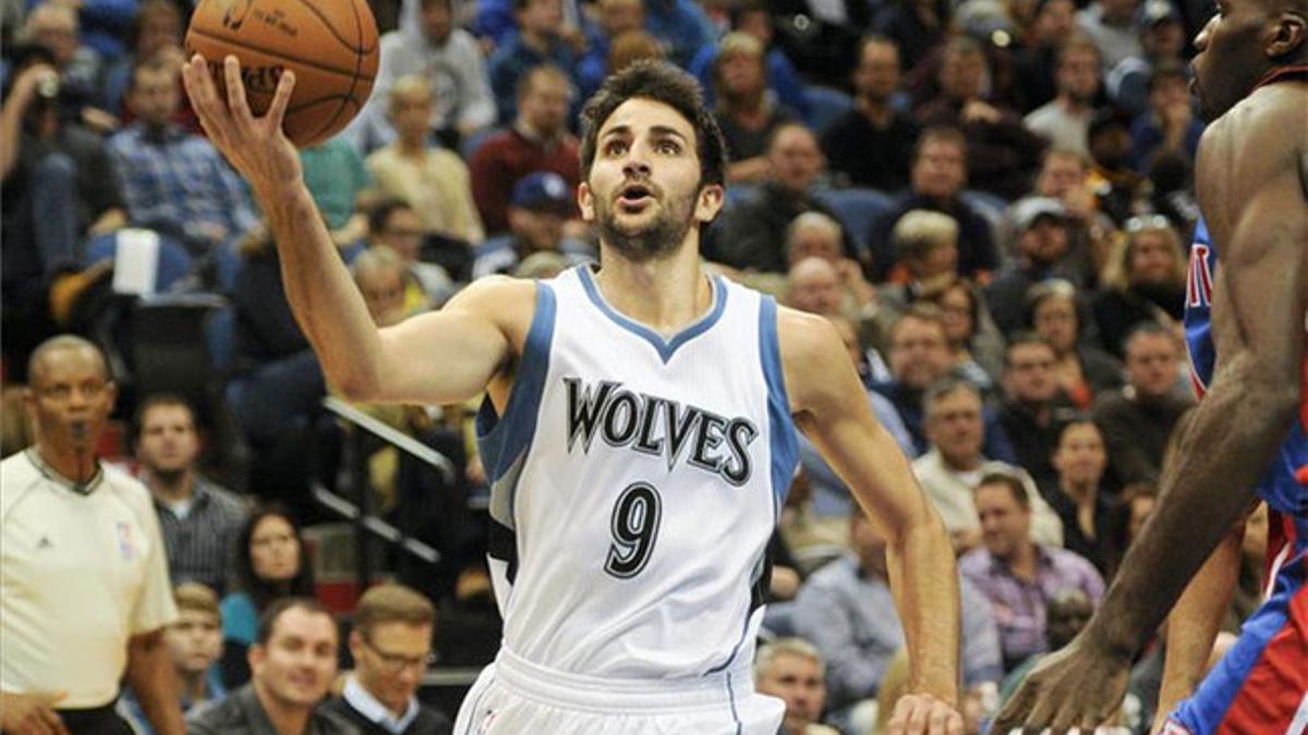 Ricky Rubio, en acción