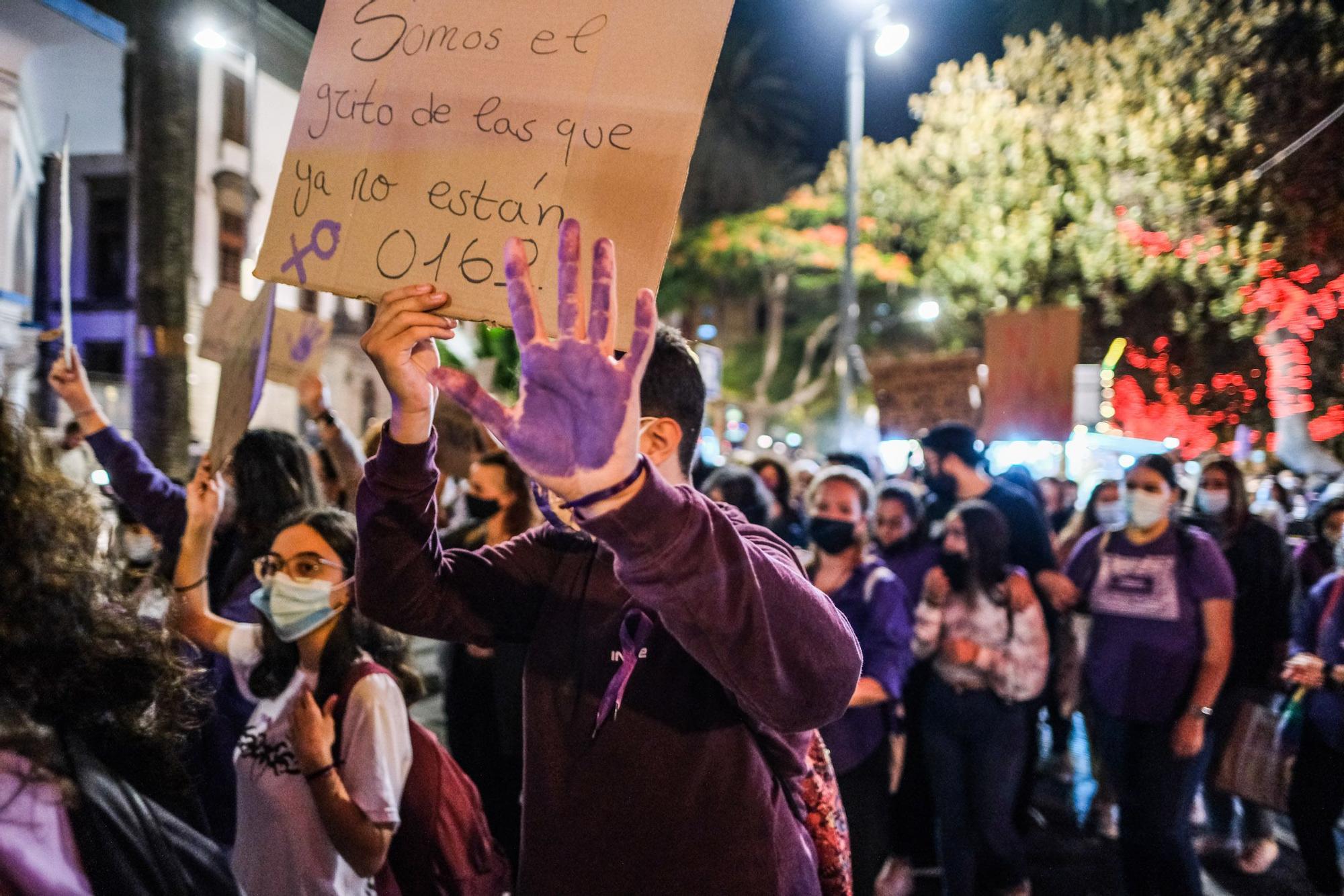 Manifestación del 25N en Las Palmas de Gran Canaria