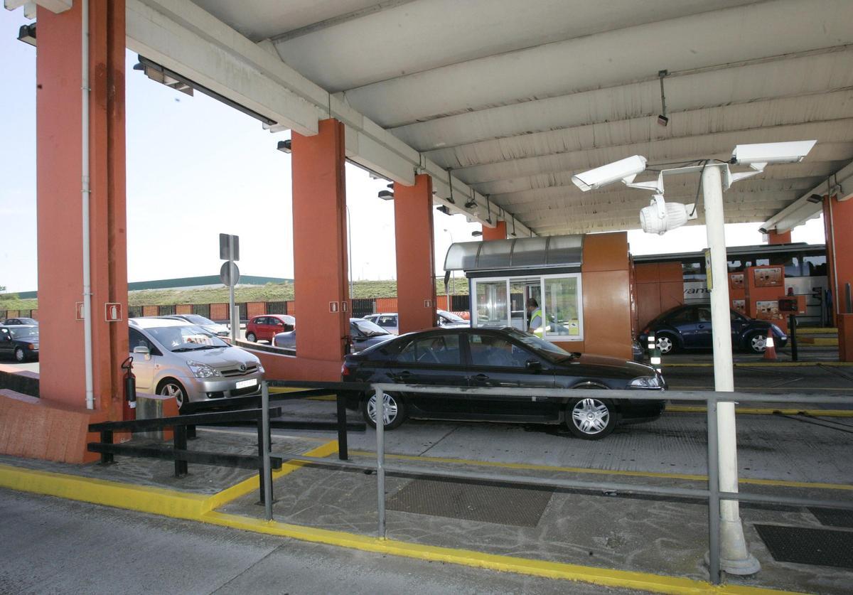 Peaje de la AP-9 a la altura de Sigüeiro, en el municipio coruñes de Oroso