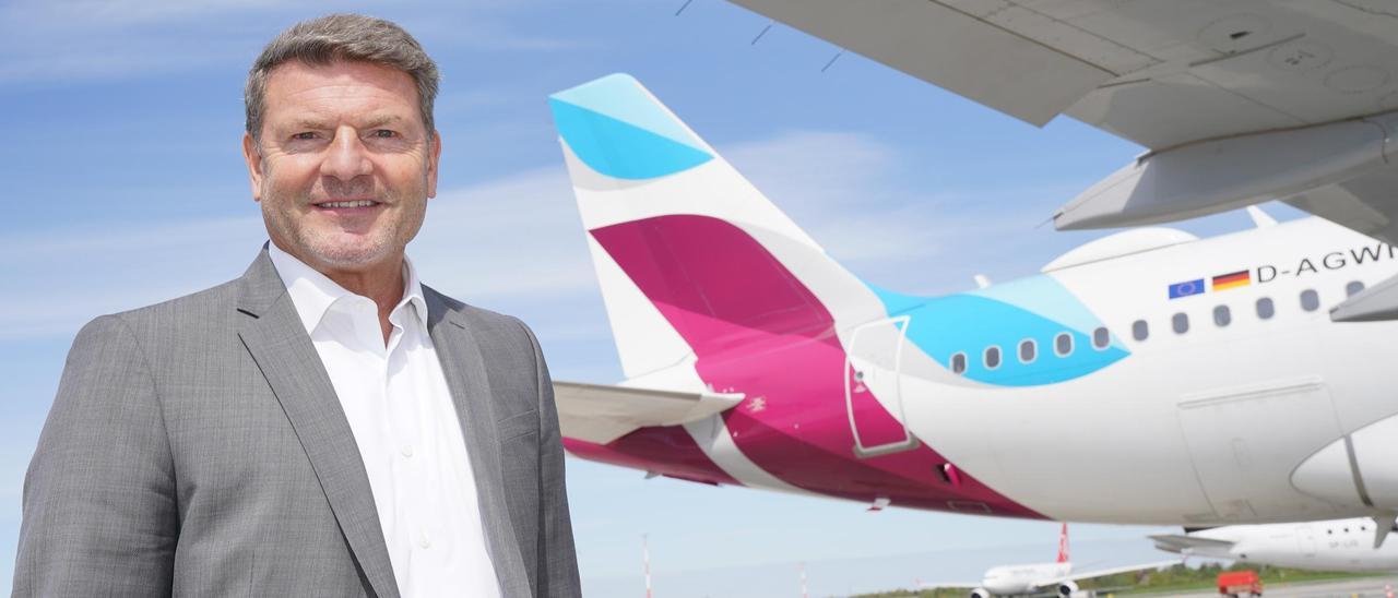Eurowings-CEO Jens Bischof kann sich gut vorstellen, im Sommer 2024 noch mehr Mallorca-Verbindungen aufzulegen.
