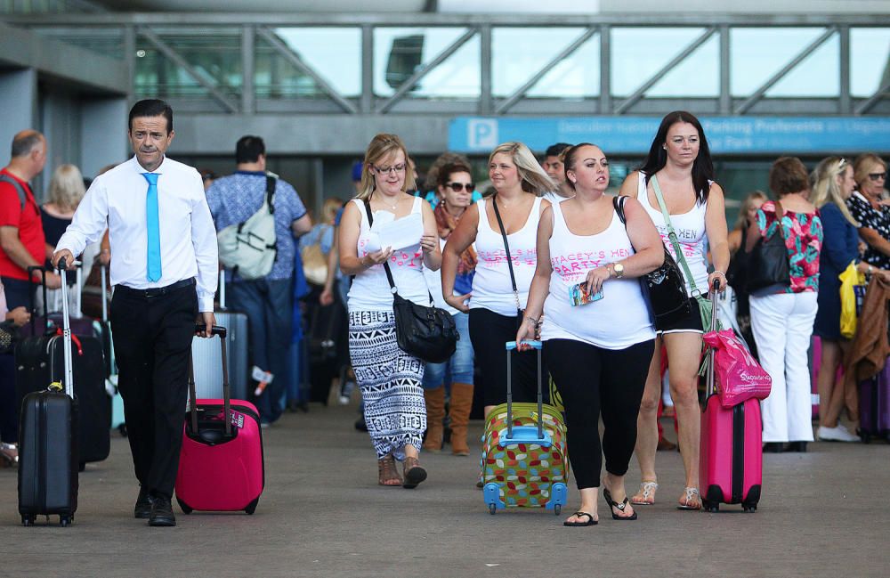 Operación salida en el aeropuerto de Málaga