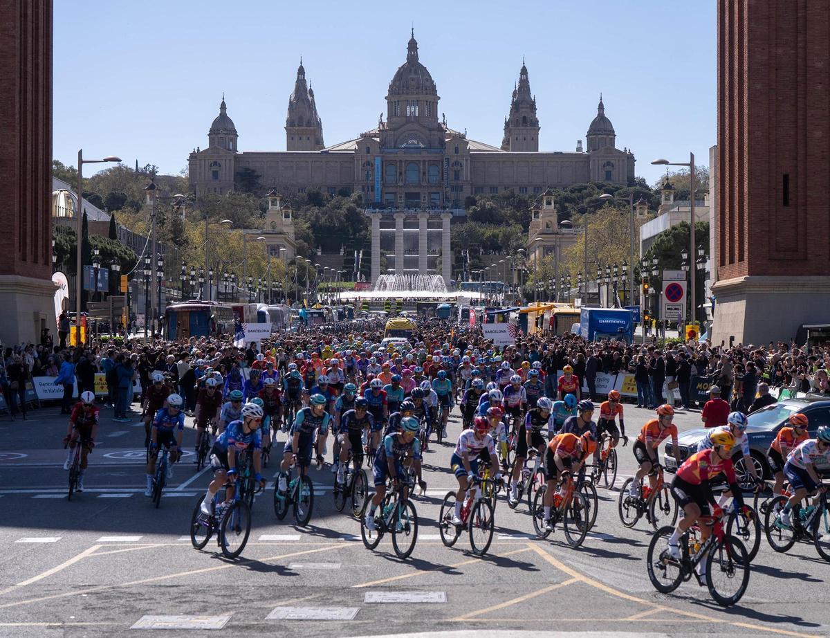 La Volta Catalunya, plaza España, Barcelona, 29 de marzo de 2026
