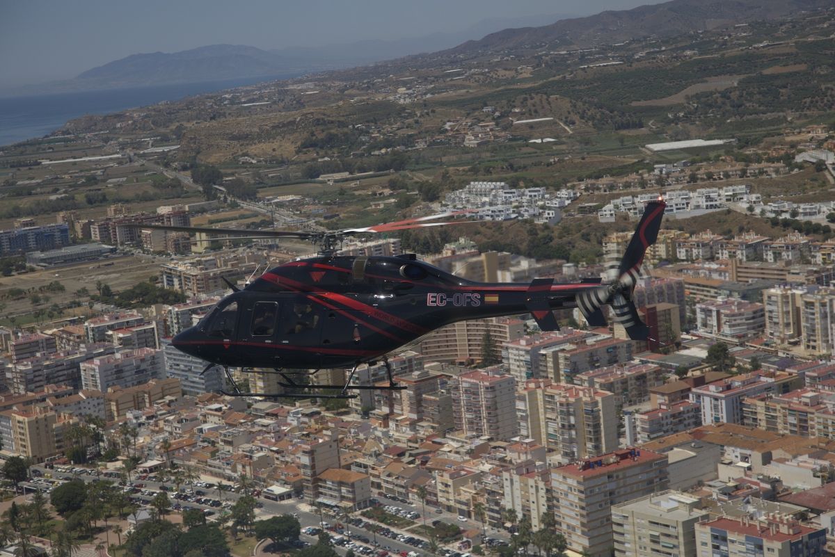 El Bell 429 de World Aviation Group es el único que cuenta con configuración para pasajeros de toda Europa.