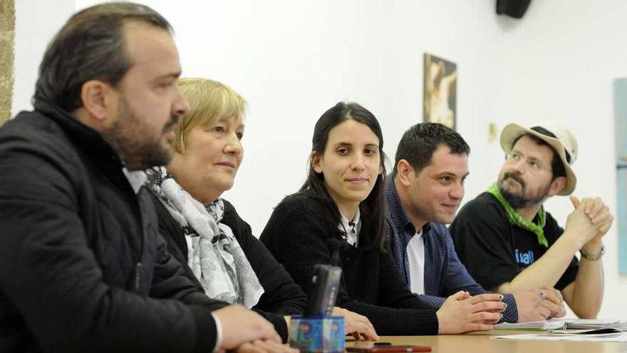 Cuiña, Isla, Rodríguez, Romeo y Yus, ayer, durante la presentación del evento. // Bernabé / Javier Lalín