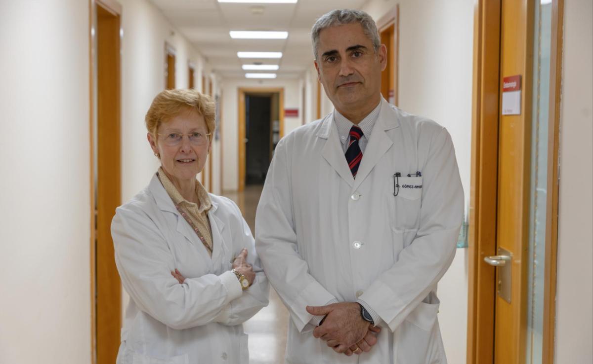 La Dra. Gema Frühbeck, codirectora del Área de Obesidad de la CUN, junto al Dr. Javier Gómez Ambrosi.