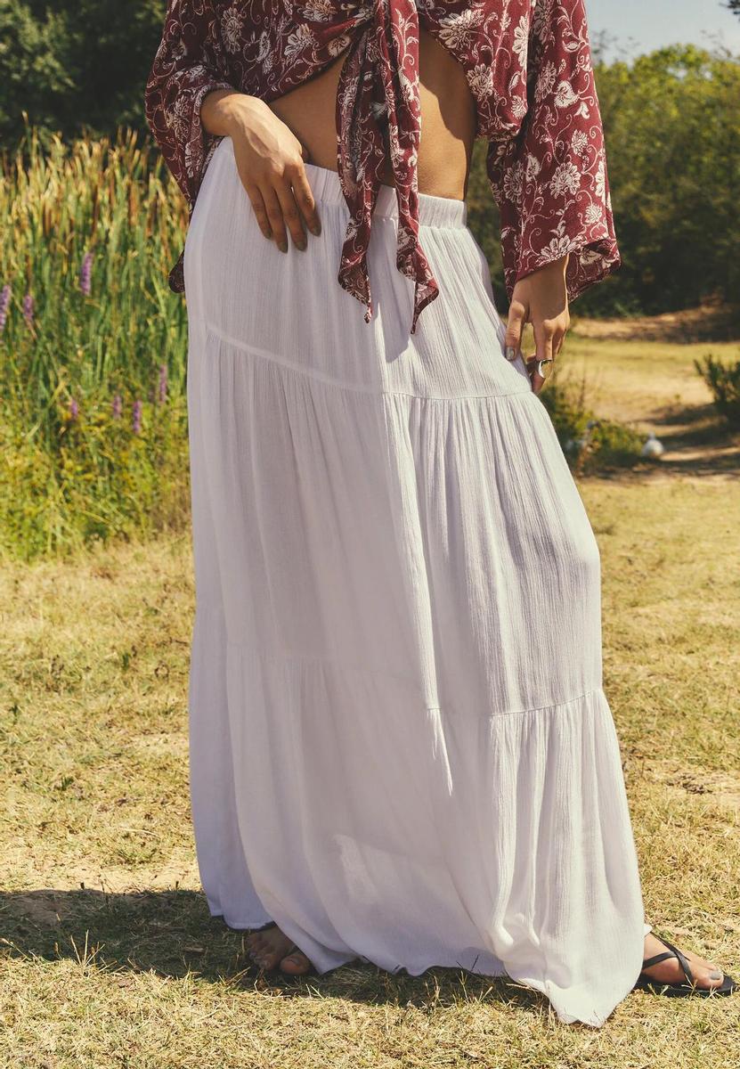 Falda midi boho